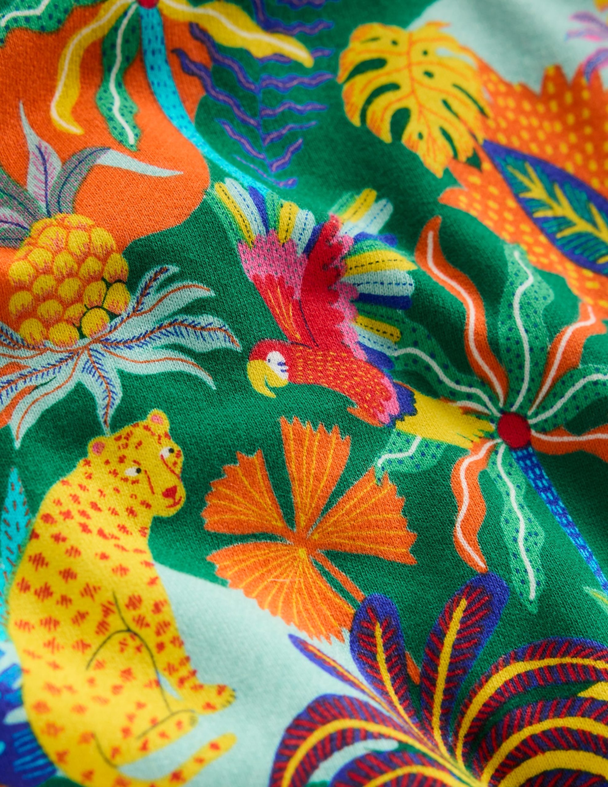 Printed Sweatshirt-Green Multi Jungle - Image 3