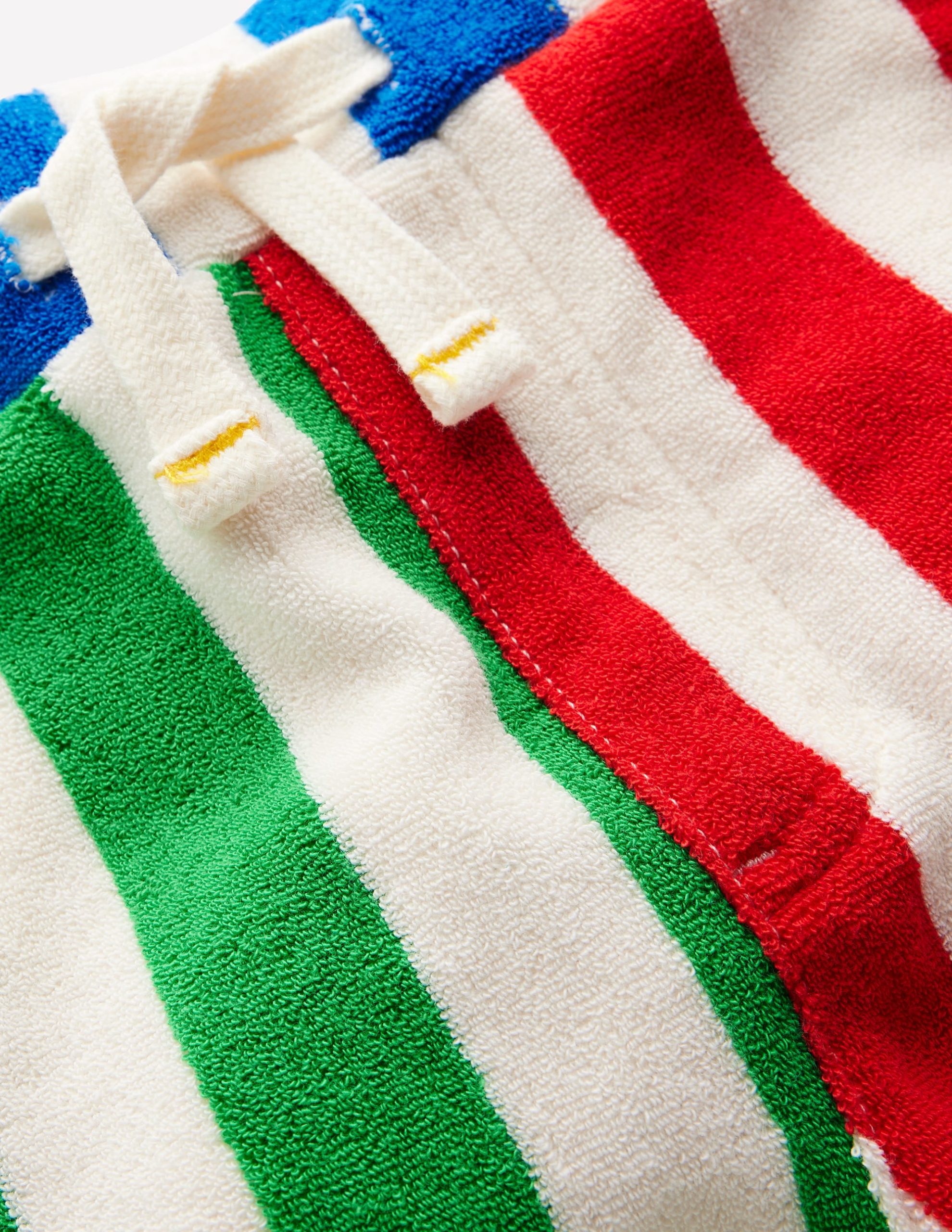 Towelling Shorts-Fiesta and Directoire Stripe - Image 3