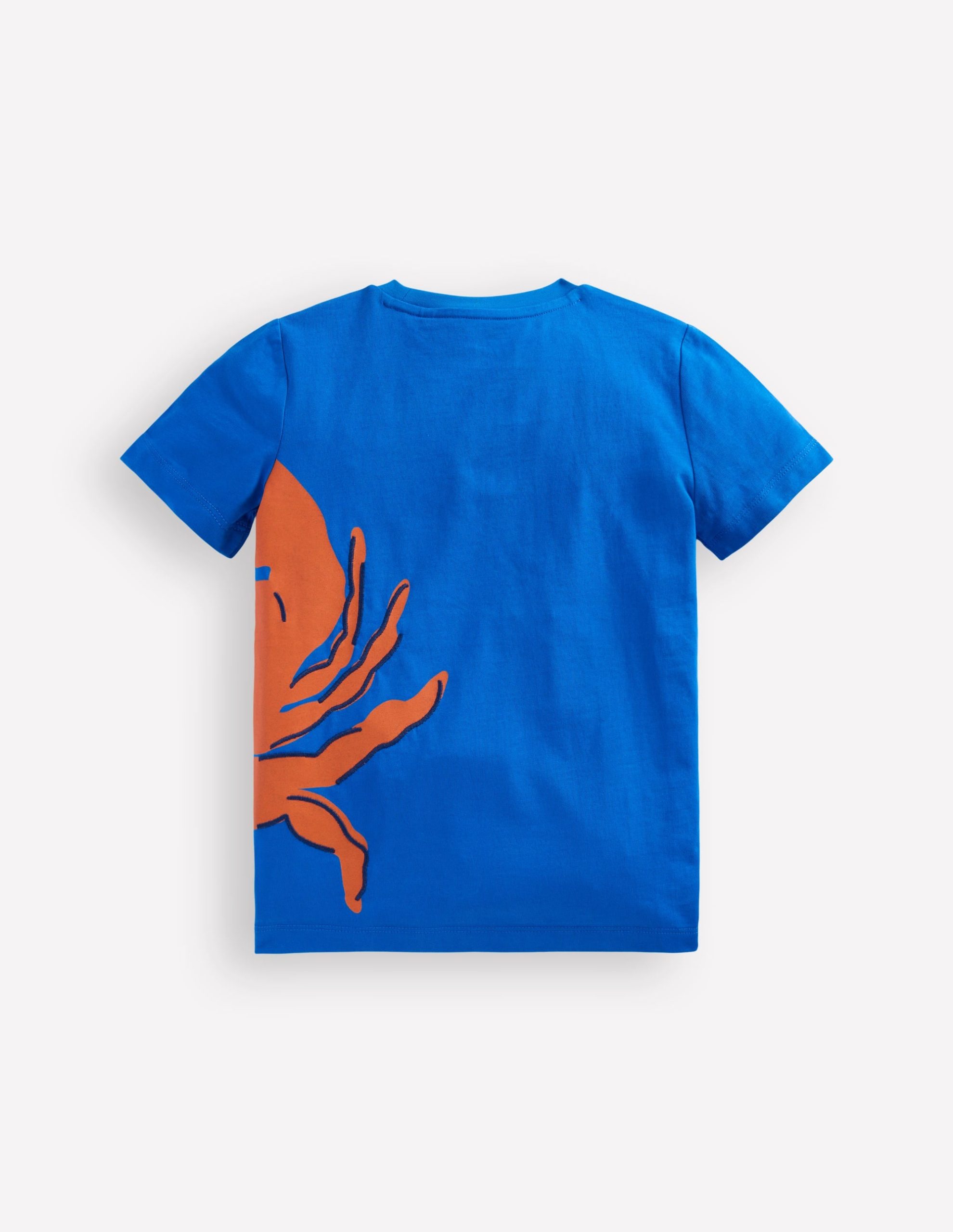 Fun Graphic T-shirt-Kingfisher Blue Crab - Image 2