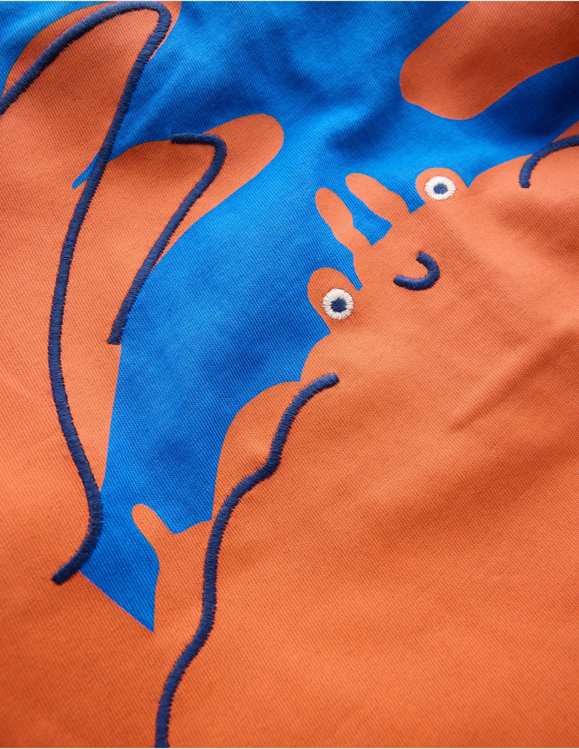 Fun Graphic T-shirt-Kingfisher Blue Crab - Image 3