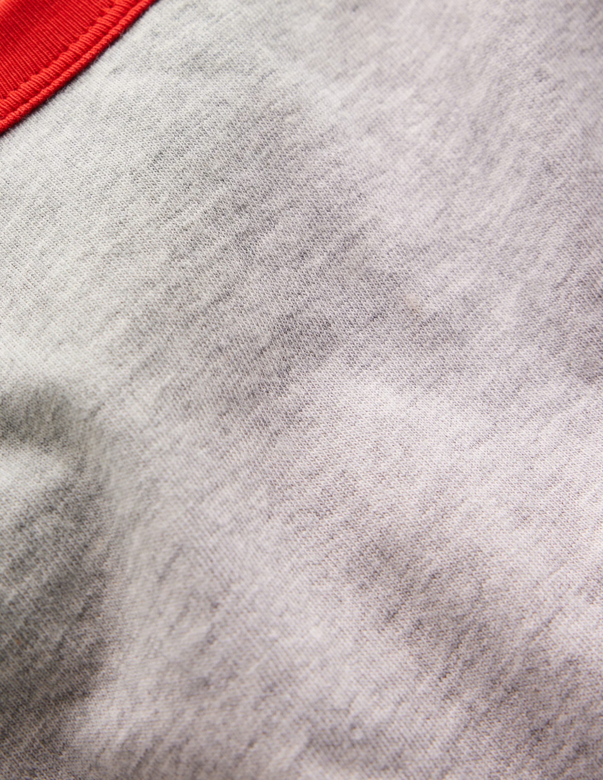 Ringer T-shirt-Grey Marl - Image 3