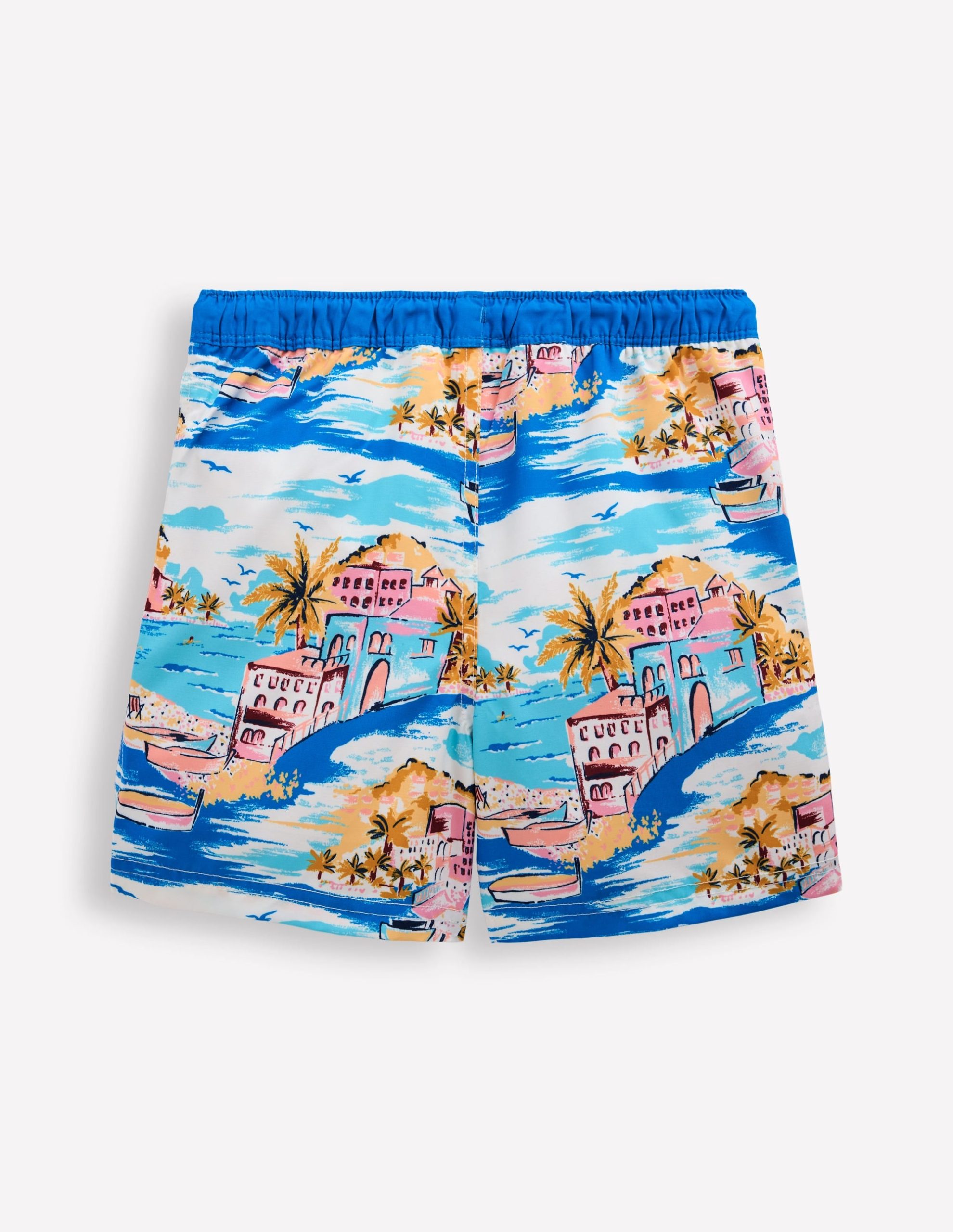 Swim Shorts-Multi Coastal Scene - Image 2