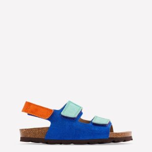 Colourblock Sandals-Blue Colourblock