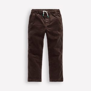 Slim Pull On Trousers-Espresso Cord