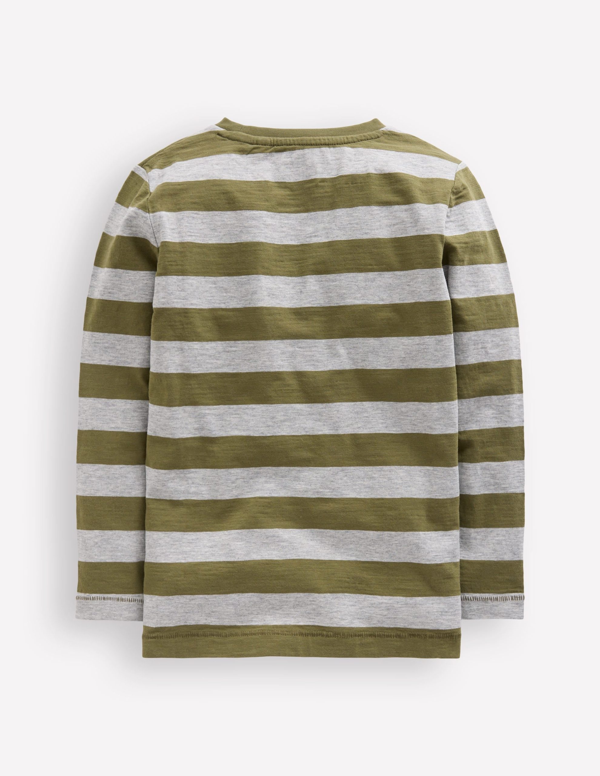 Everyday Long Sleeve T-Shirt-Woodland Green/ Grey Marl - Image 2