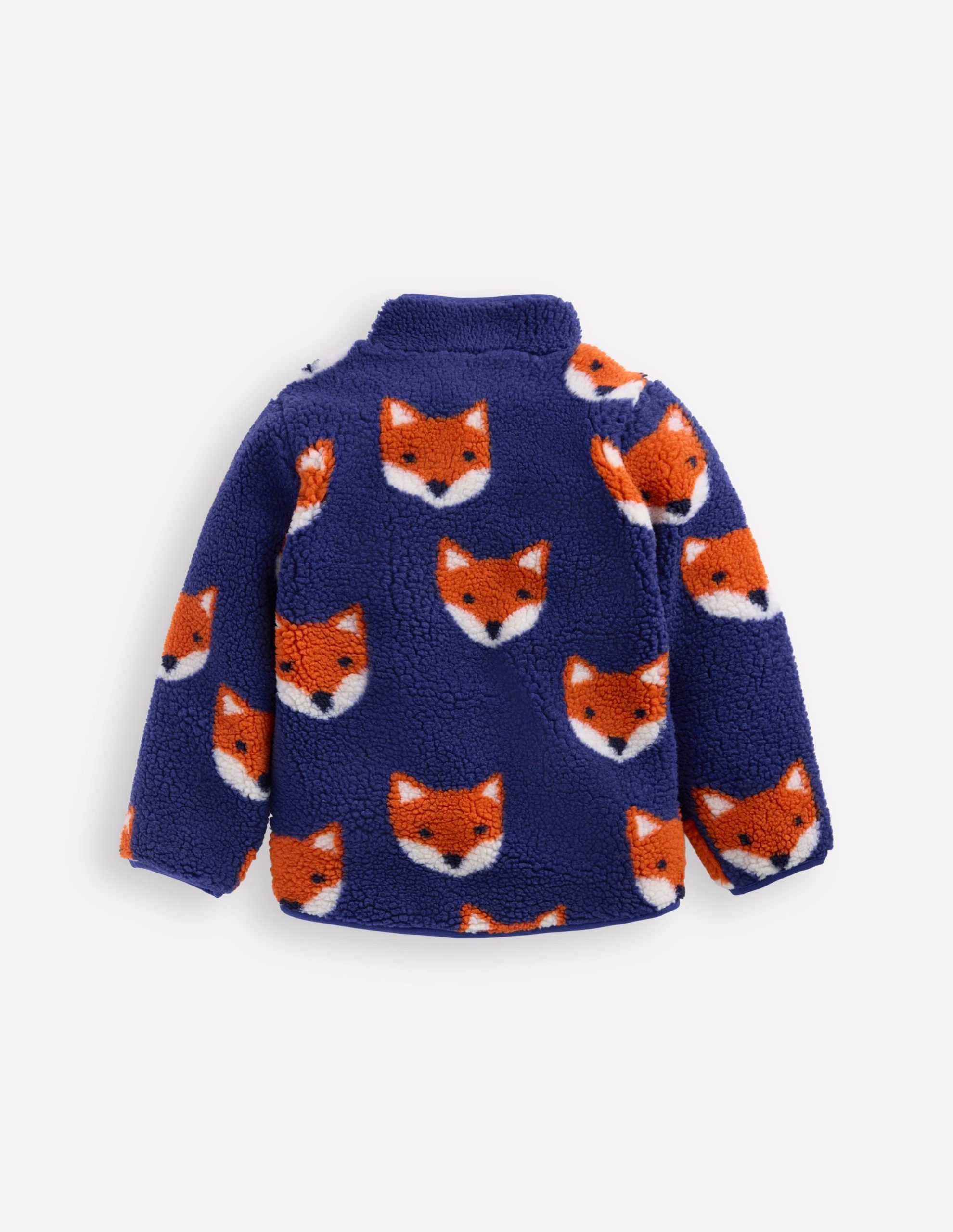 Cosy Borg Jacket-Sapphire Blue Foxes - Image 3