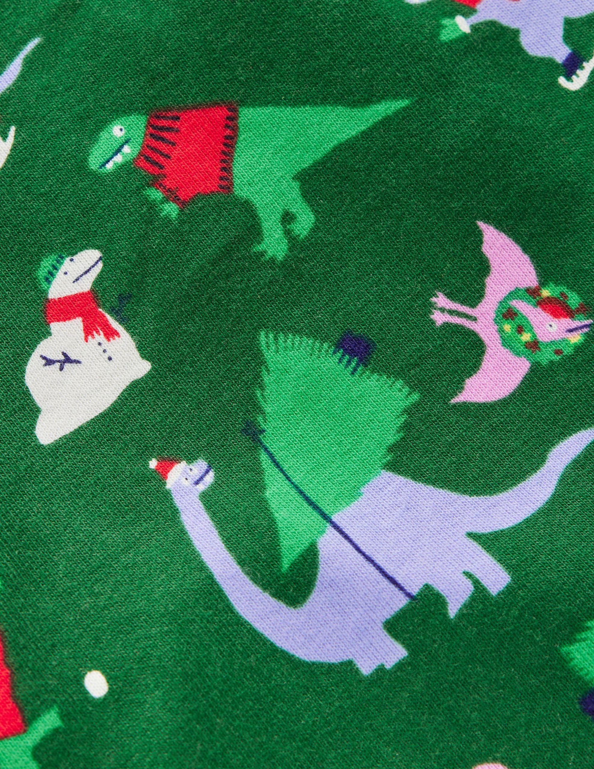 Snug Long John Pajamas-Eden Christmas Dinos - Image 3