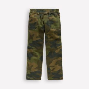 Pull-on Cotton Pants-Camo
