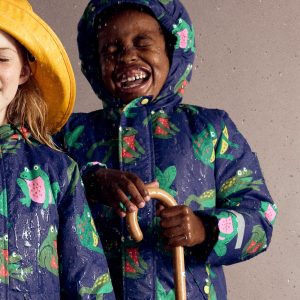 Borg Lined Anorak-Twilight Frogs