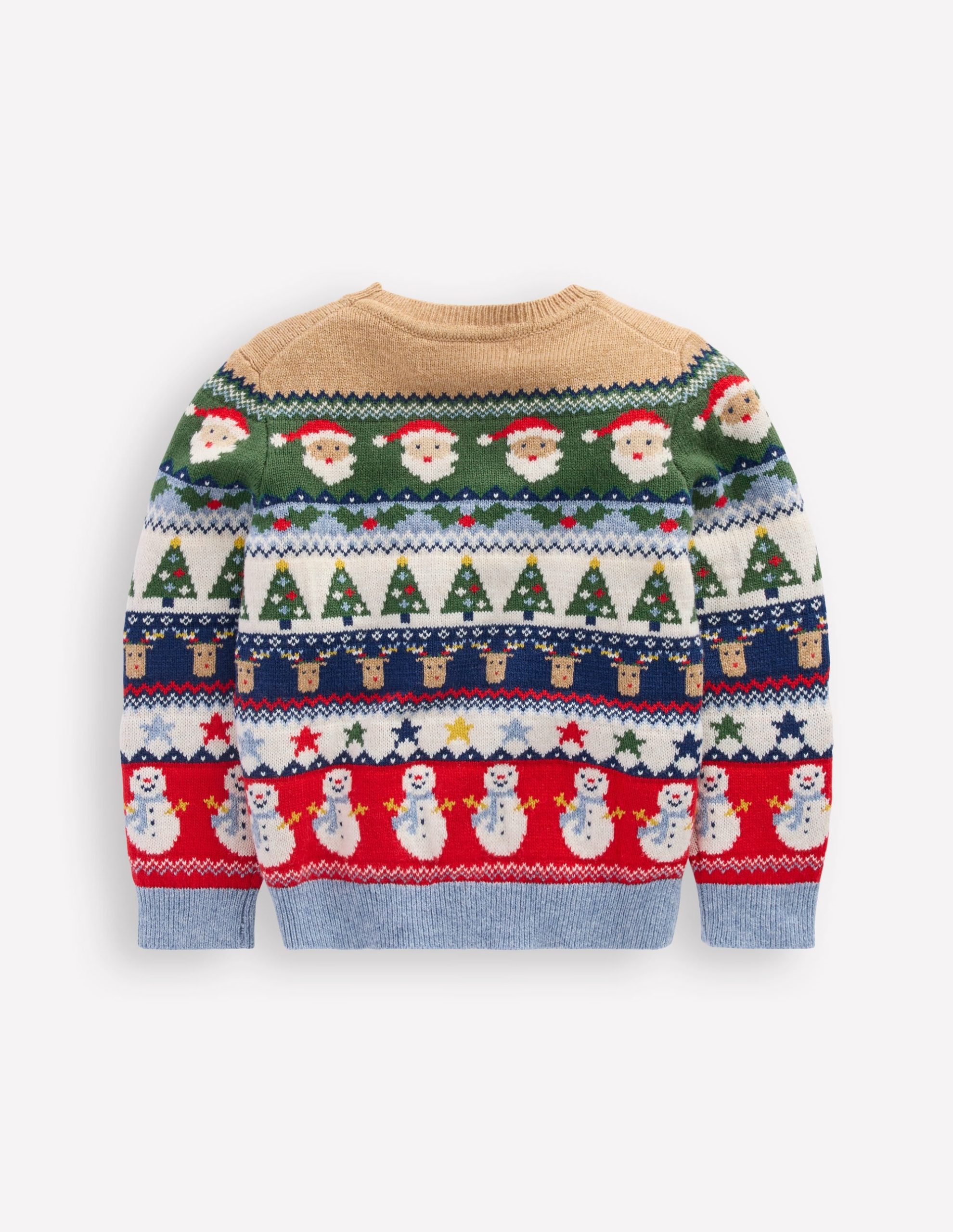 Fair Isle Jumper-Multi Christmas Fairisle - Image 3
