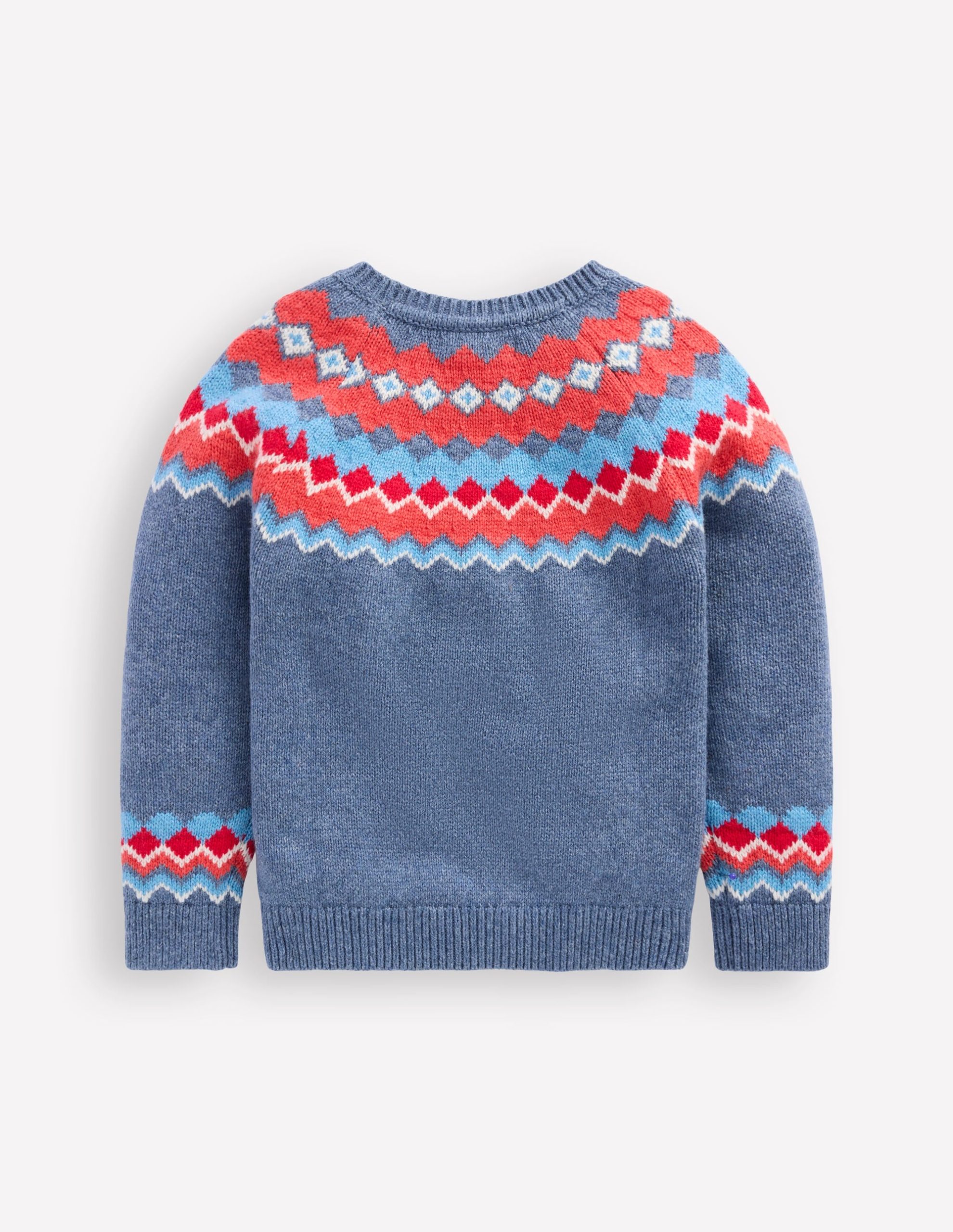 Fair Isle Jumper-Blue Classic Fair Isle - Image 4