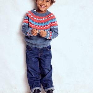 Fair Isle Jumper-Blue Classic Fair Isle