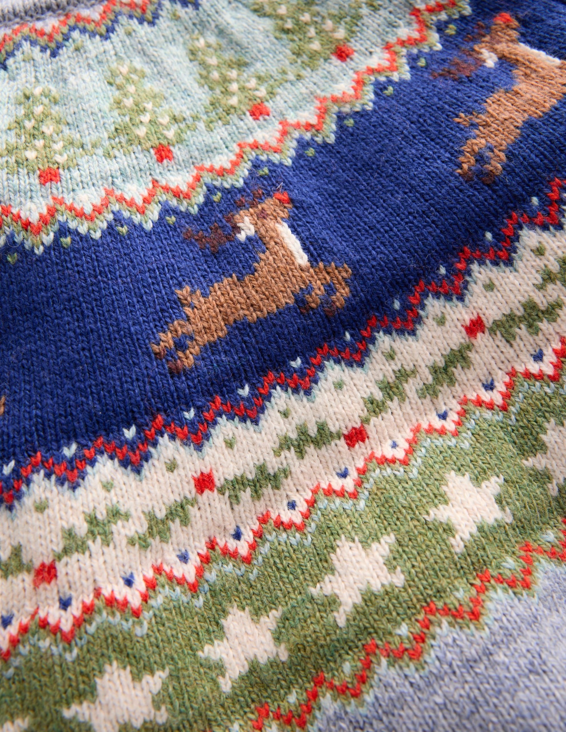 Fair Isle Jumper-Glacier Blue Reindeer - Image 5