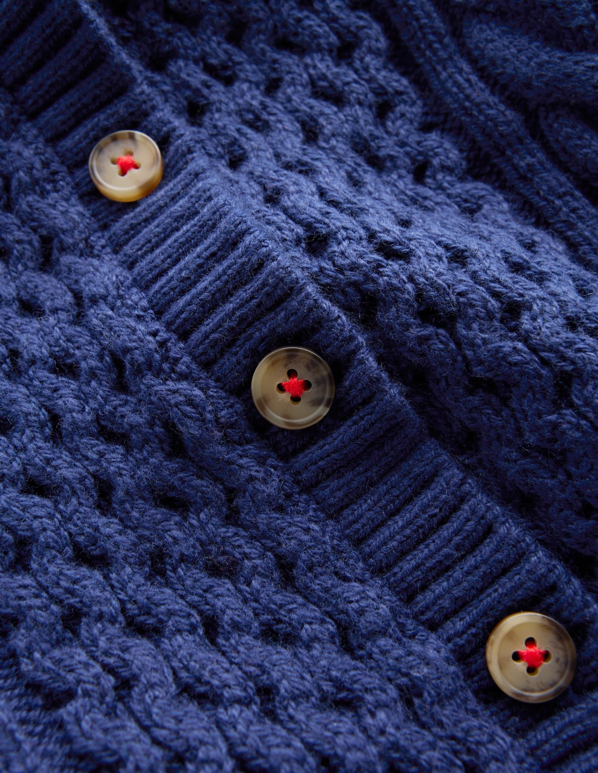 Heritage Cable Cardigan-College Navy - Image 6