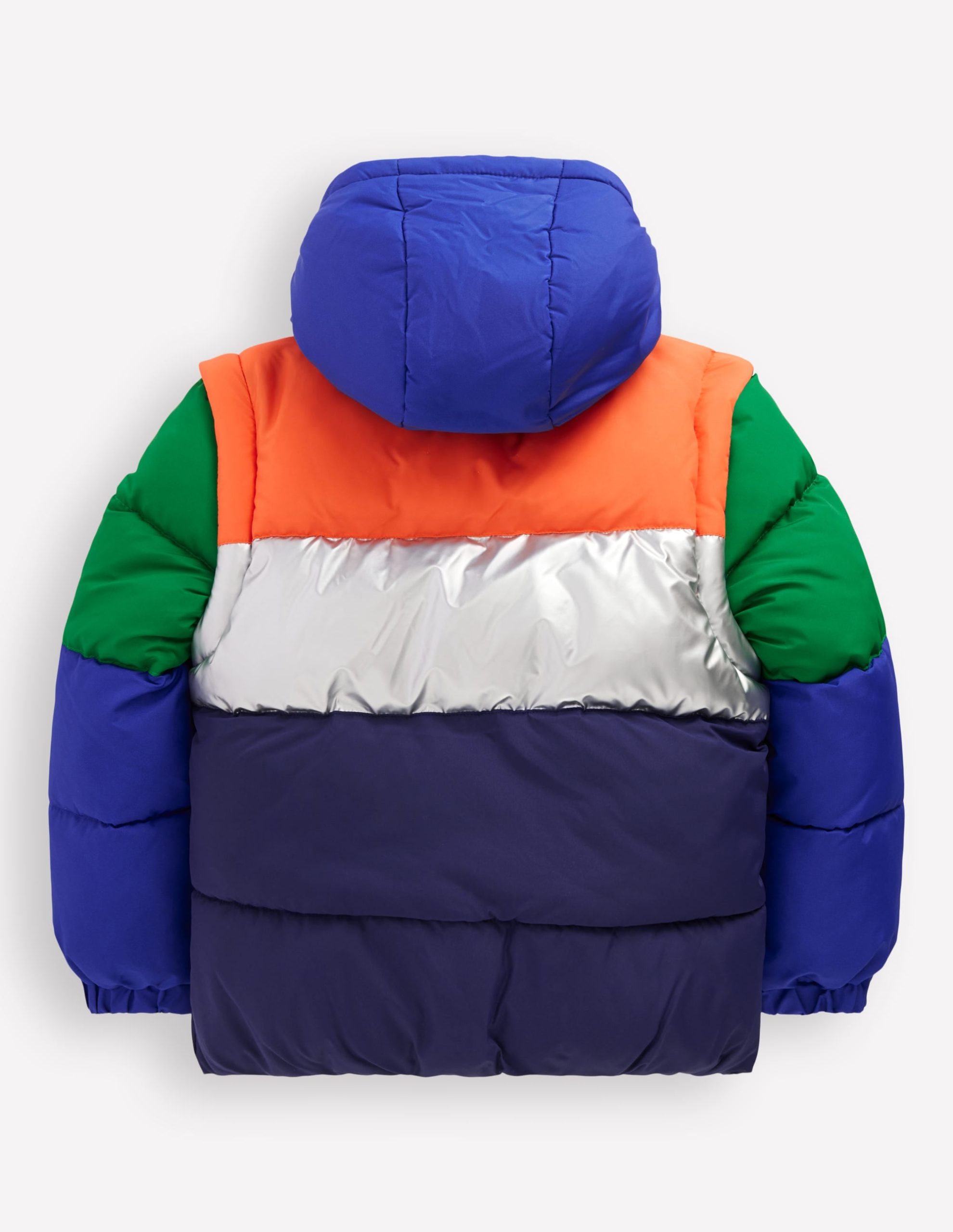 2-in-1 Padded Coat-Colour Block - Image 3