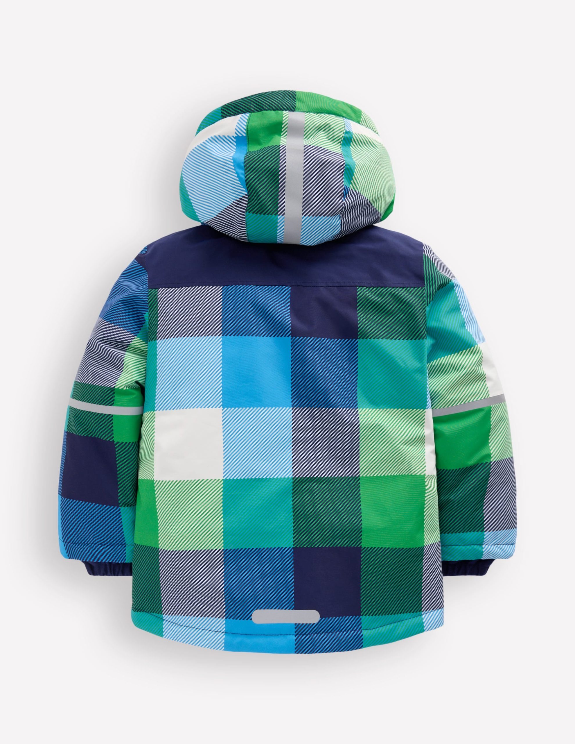 All-Weather Waterproof Coat-Green Check - Image 3