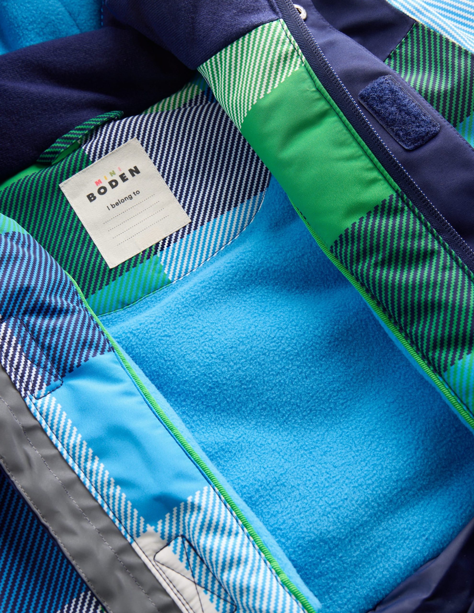 All-Weather Waterproof Coat-Green Check - Image 6