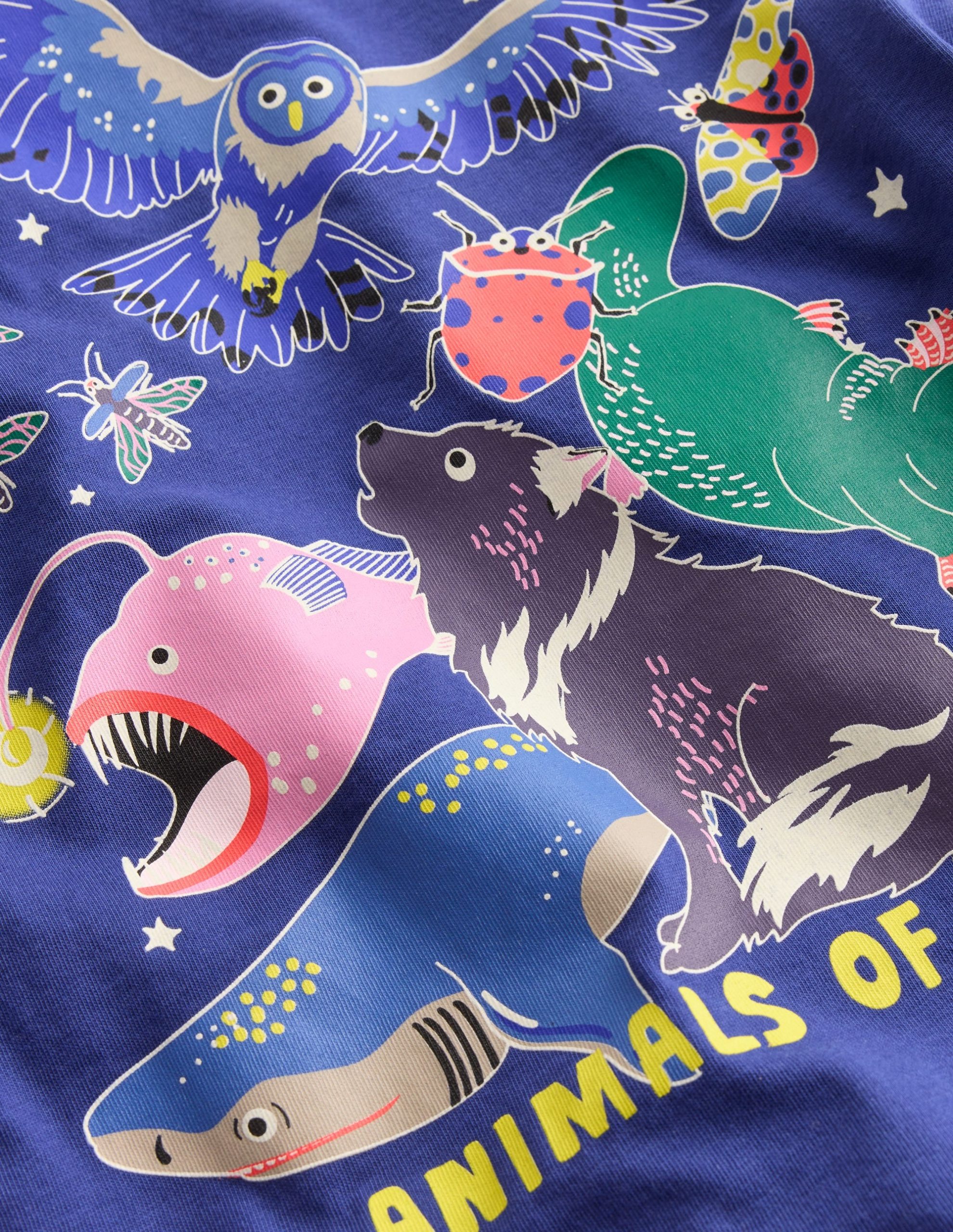 Long Sleeve Glow T-shirt-Medieval Animals of the dark - Image 3