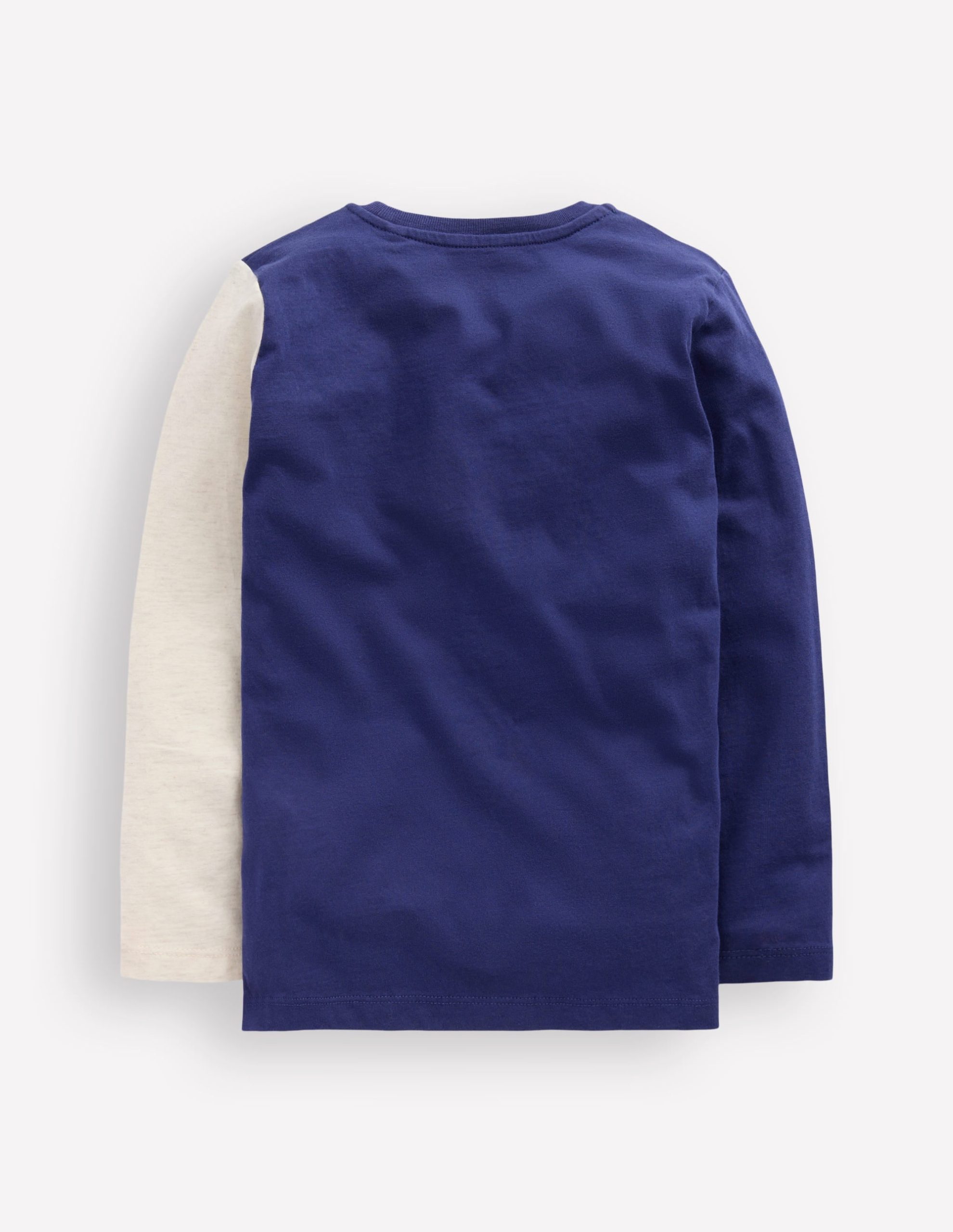 Fun Applique T-Shirt-Blue Marl Polar bear - Image 2