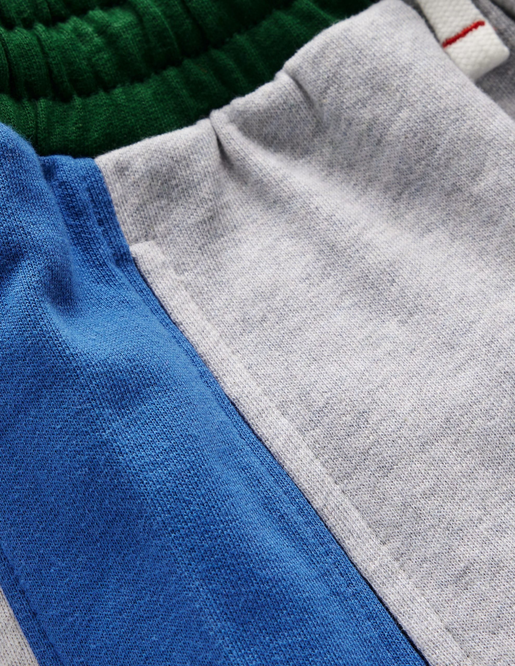 Colourblock Cuffed Joggers-Grey Colourblock - Image 5