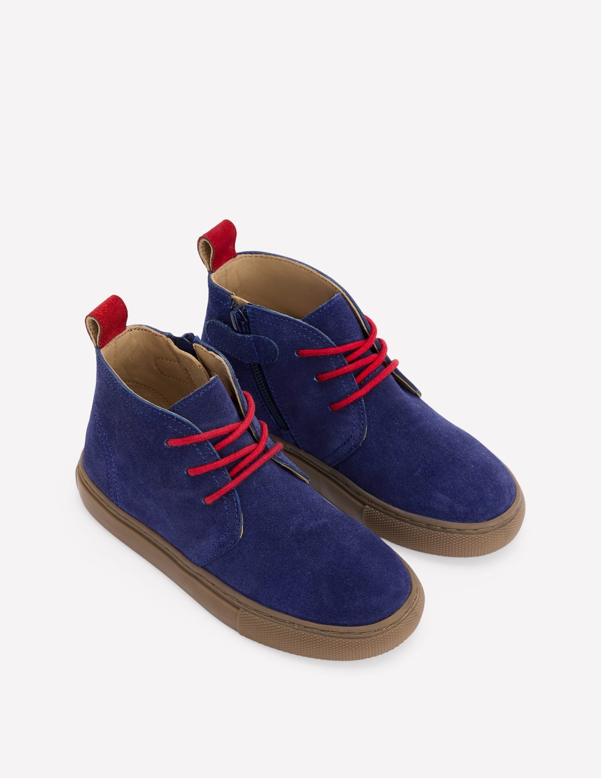 Lace up Desert Boots-College Navy - Image 2