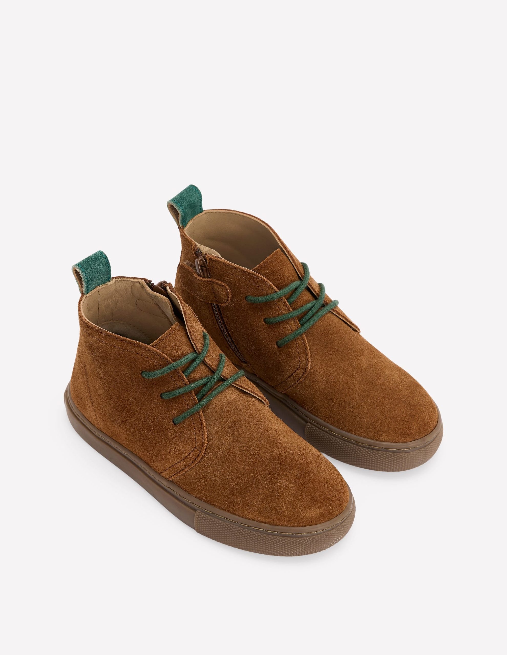 Lace up Desert Boots-Tan - Image 2