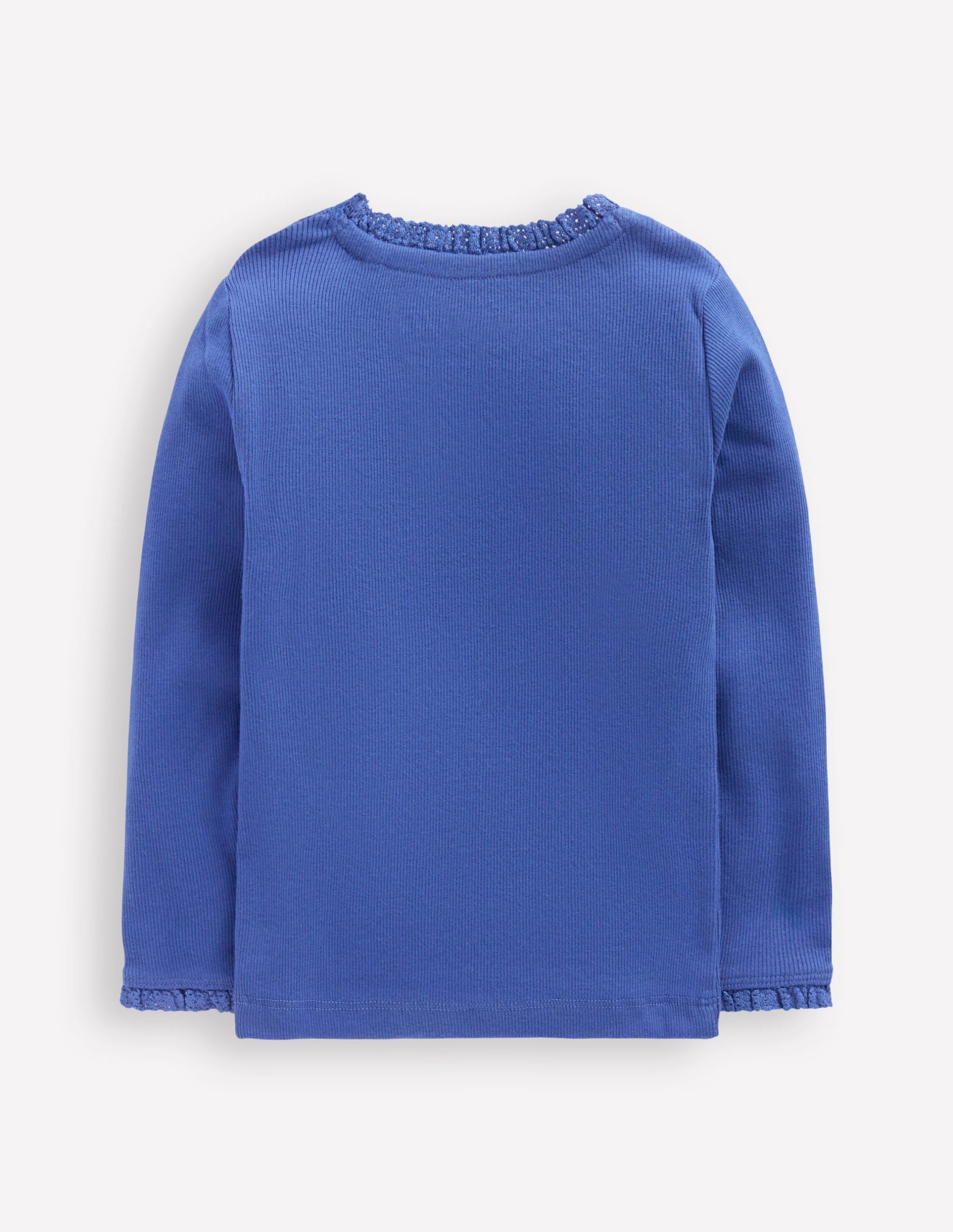 Ribbed Long Sleeve T-shirt-Bluejay - Image 2