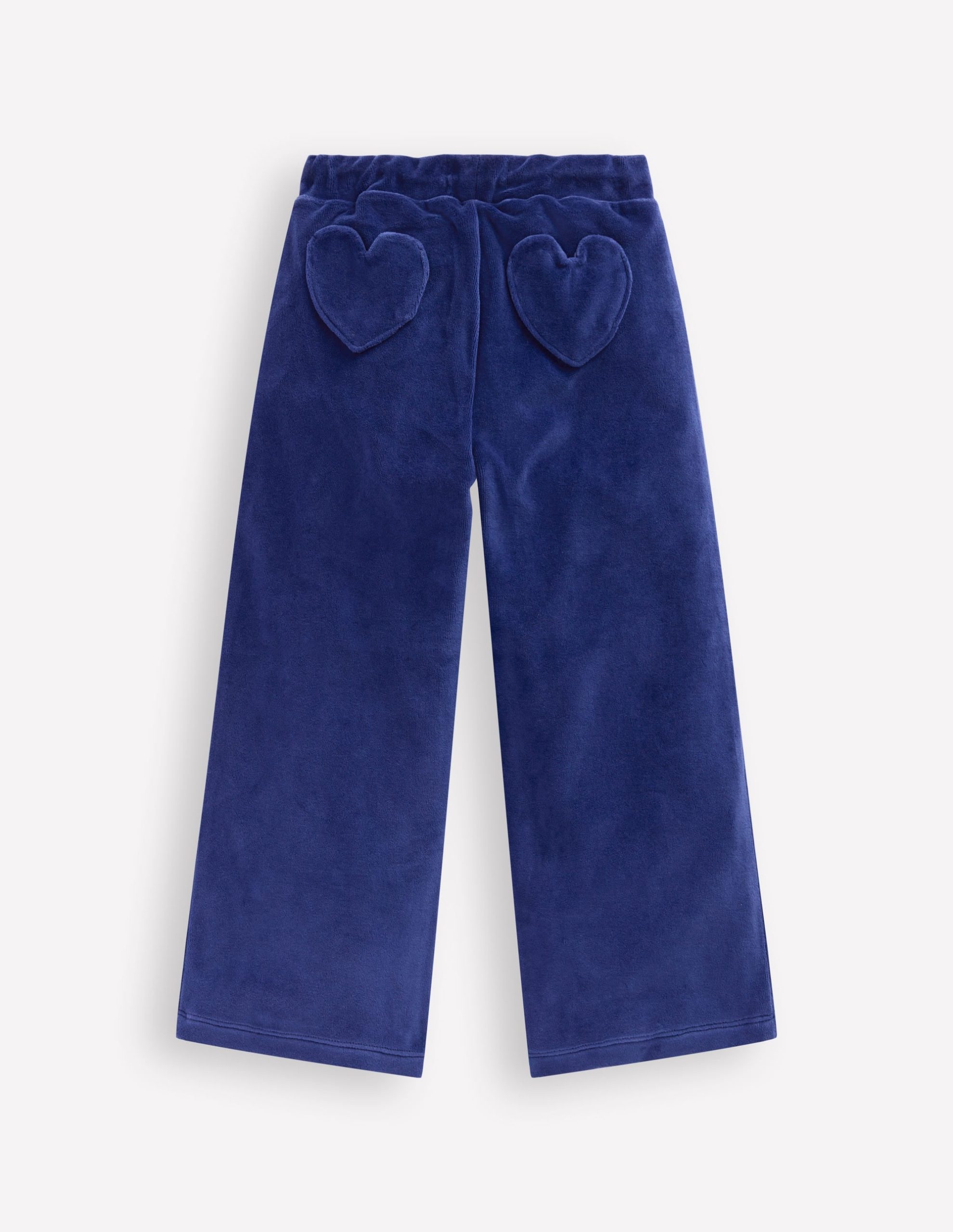 Heart Pocket Velour Sweatpants-Starboard Blue - Image 2