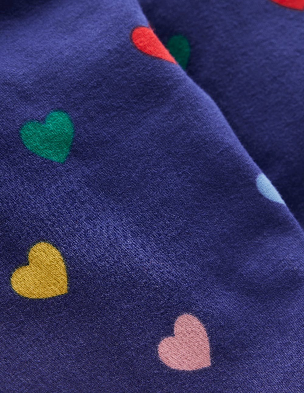 Fun Leggings-Starboard Blue Multi Hearts - Image 3