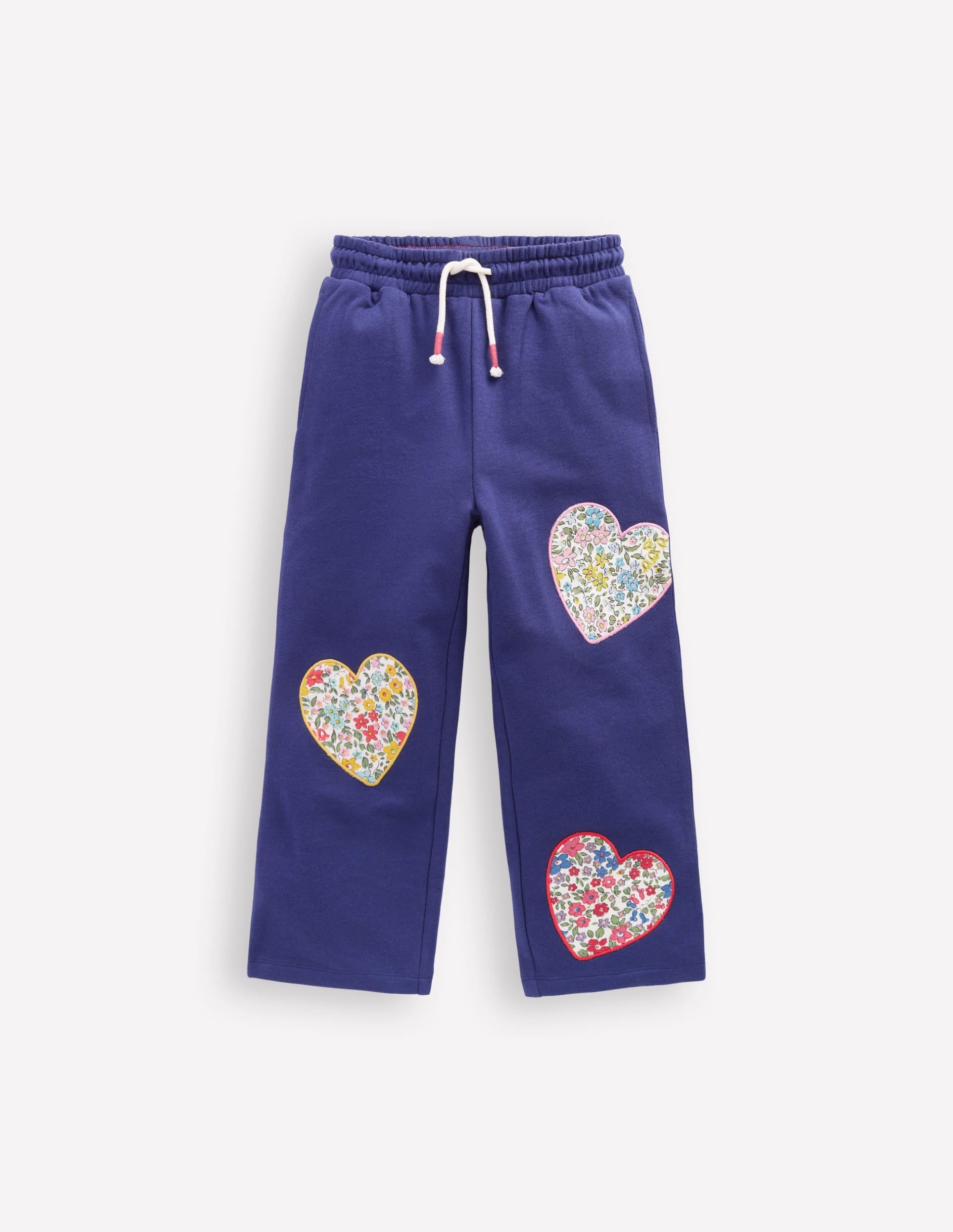 Bobbie Appliqu?? Joggers-Starboard Blue Hearts - Image 2