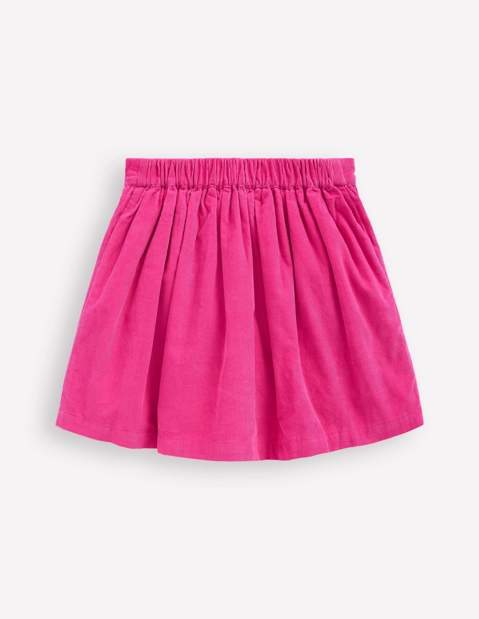 Button-through Mini Skirt-Raspberry Pink - Image 3