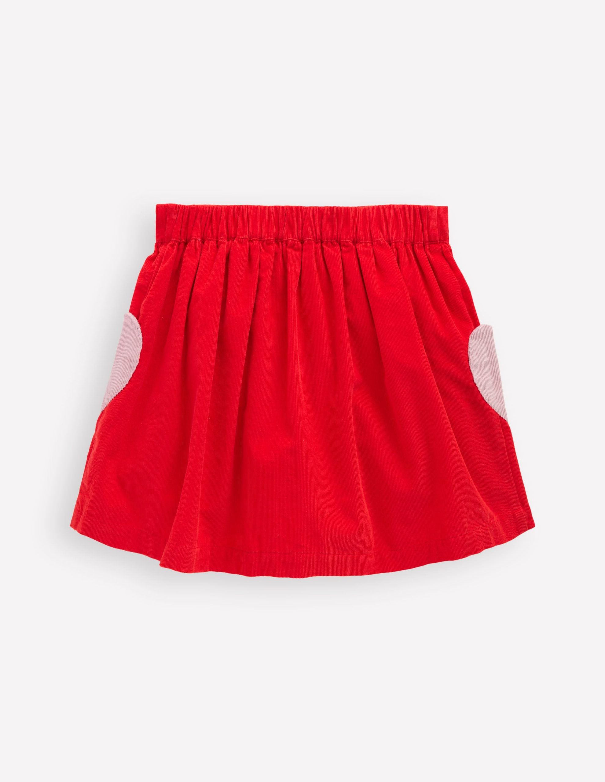 Button-through Mini Skirt-Rockabilly Red Hearts - Image 2
