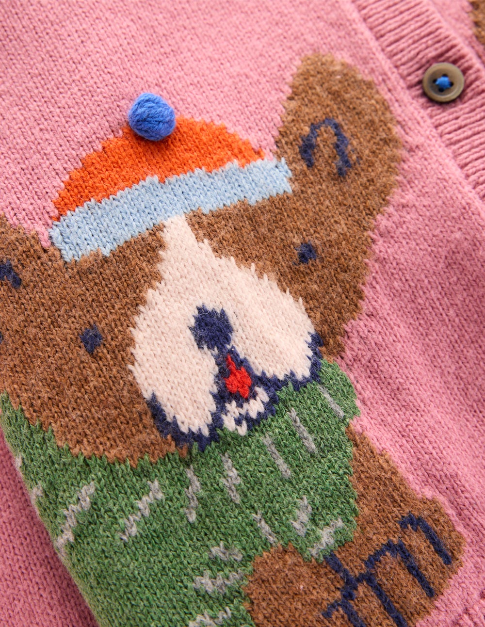 Fun Logo Cardigan-Pink Haze Frenchies - Image 3