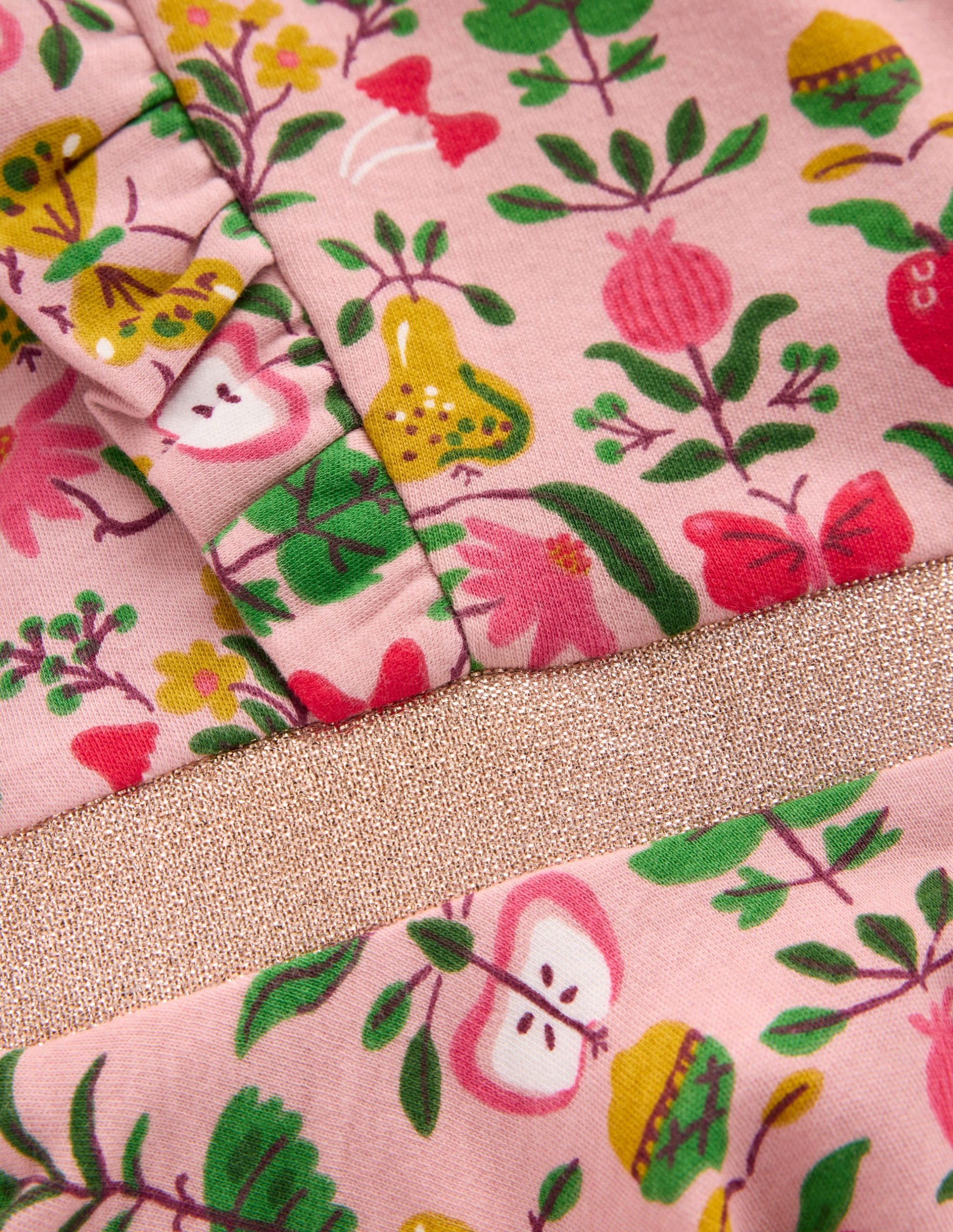 Cora Twirly Jersey Dress-Vintage Pink Autumn Tapestry - Image 3