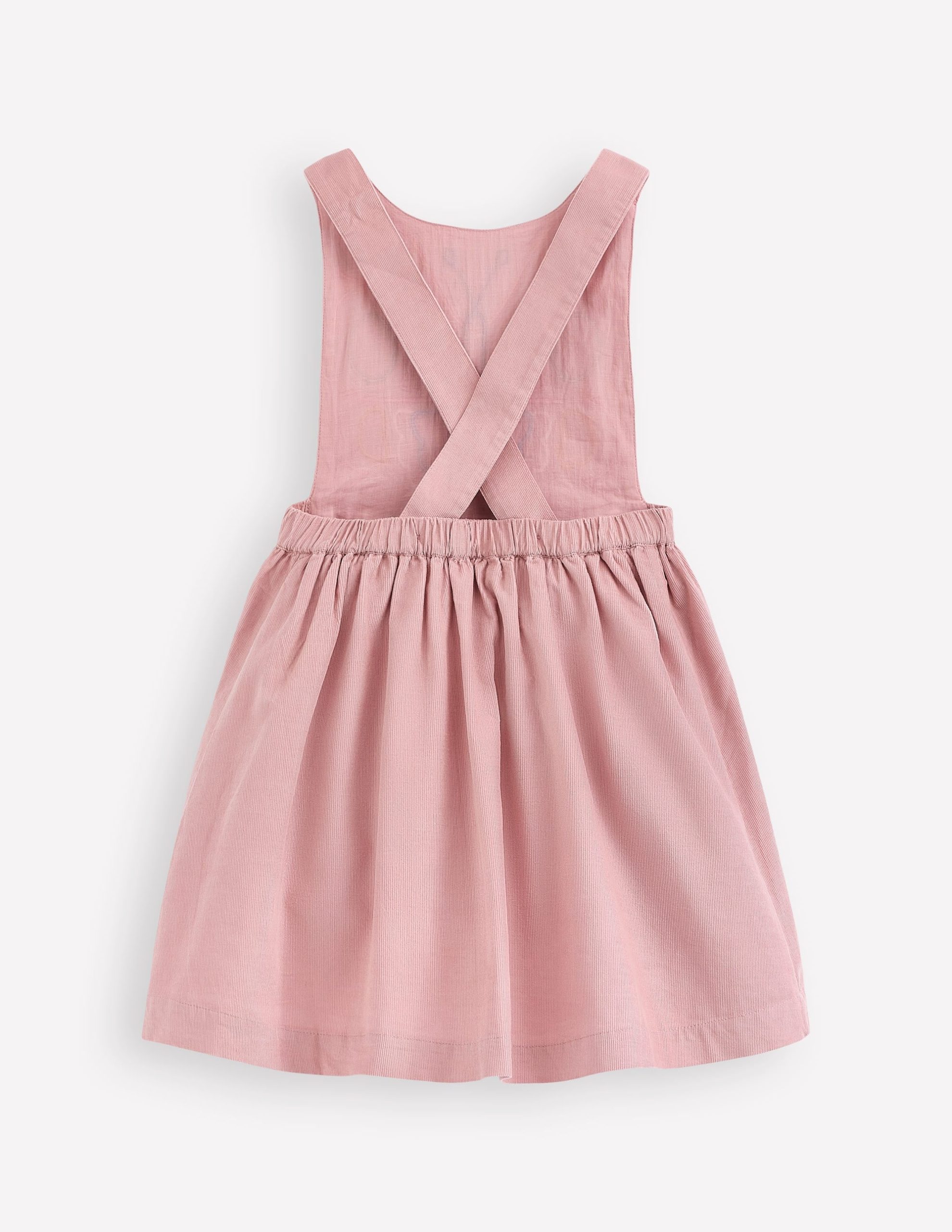 Cord Appliqu?? Pinafore Dress-Formica Pink Butterfly - Image 3