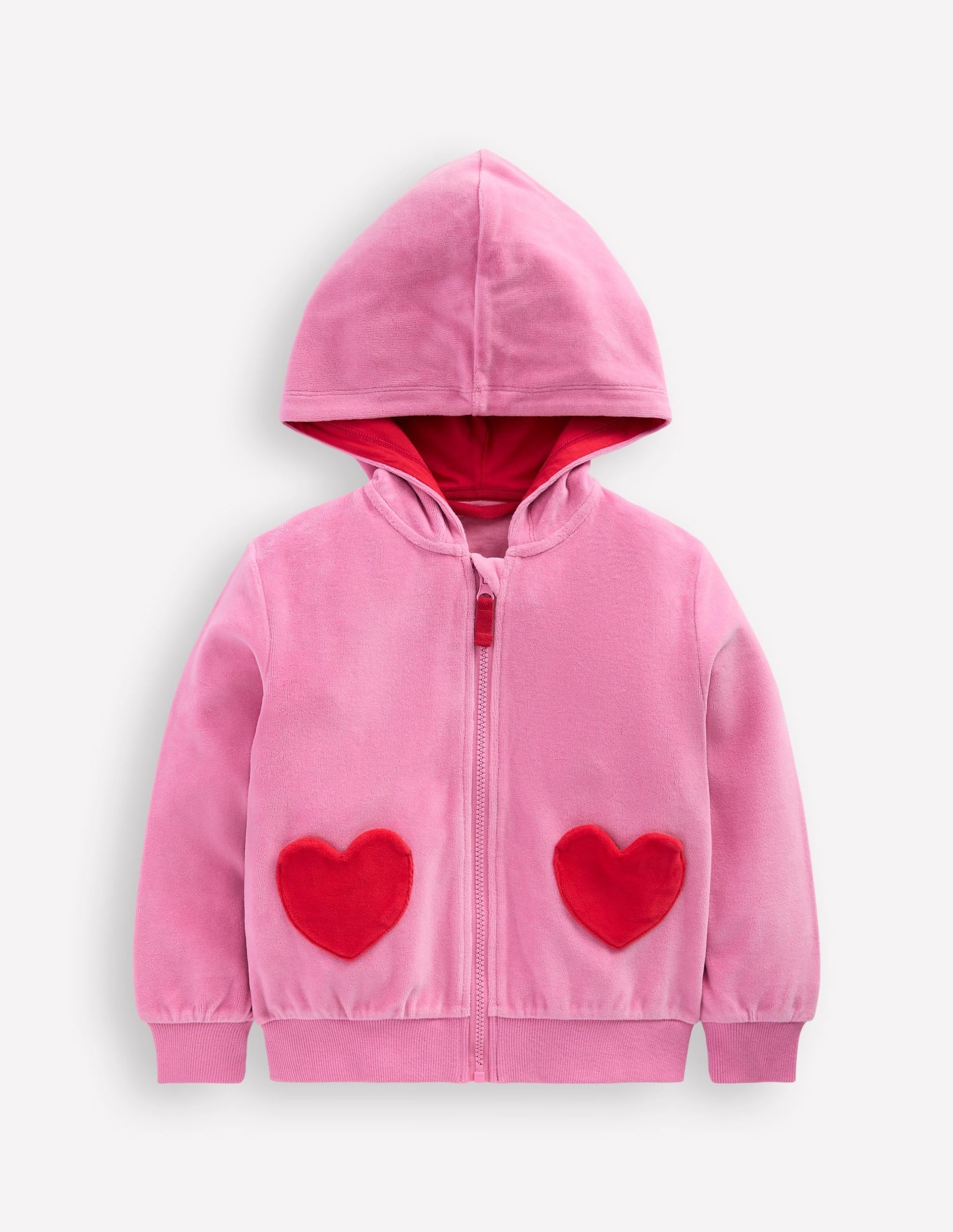 Velour Hoodie-Formica Pink - Image 4