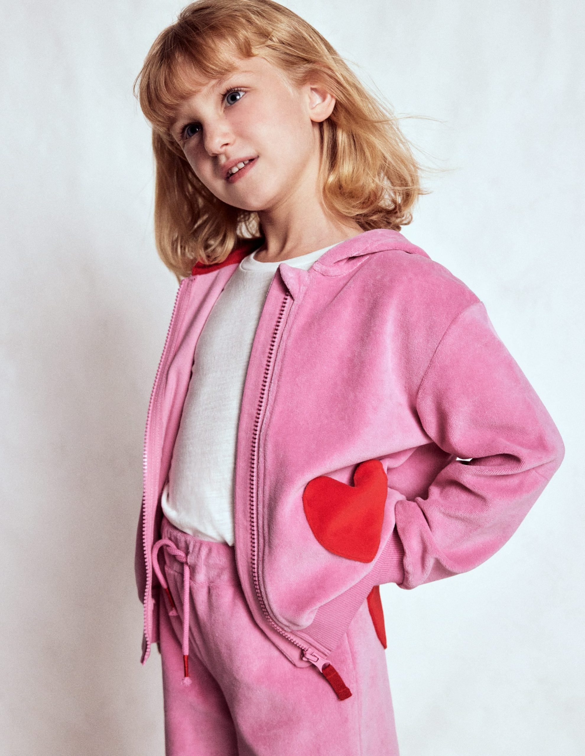 Velour Hoodie-Formica Pink - Image 3