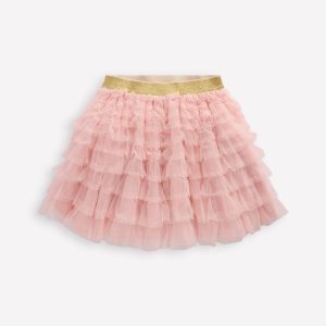 Tiered Tulle Skirt-Chalk Pink