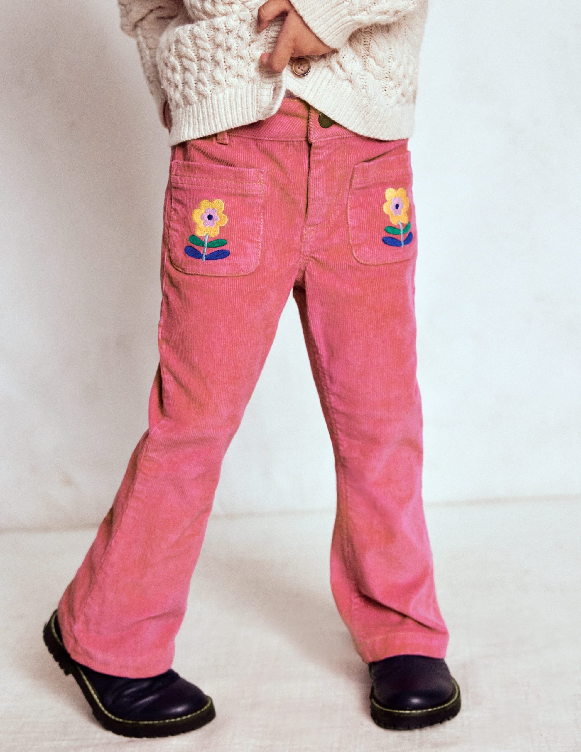 Kick Flare Pants-Rose Pink - Image 2