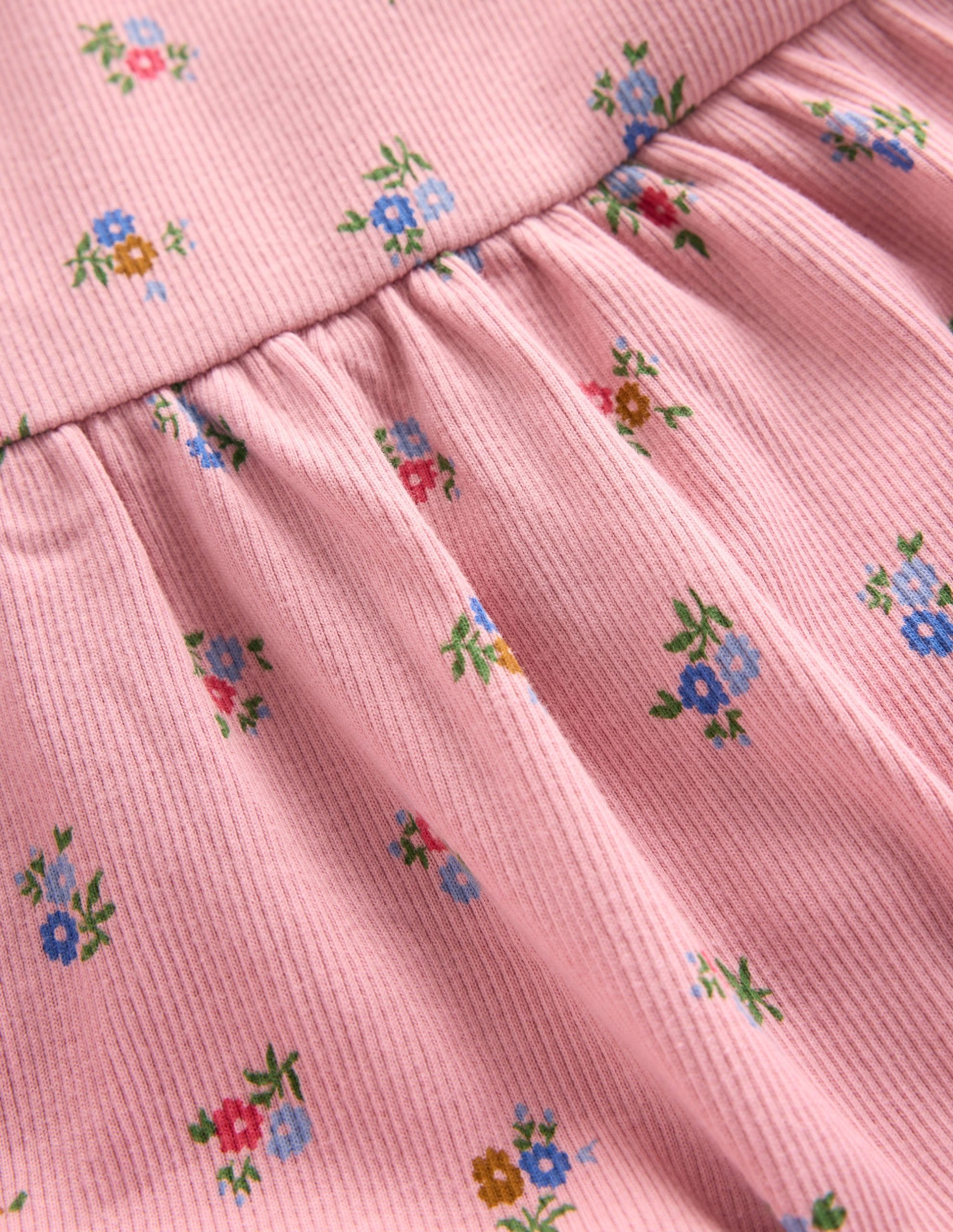 Ribbed Tunic Set-Vintage Pink Spaced Ditsy - Image 3