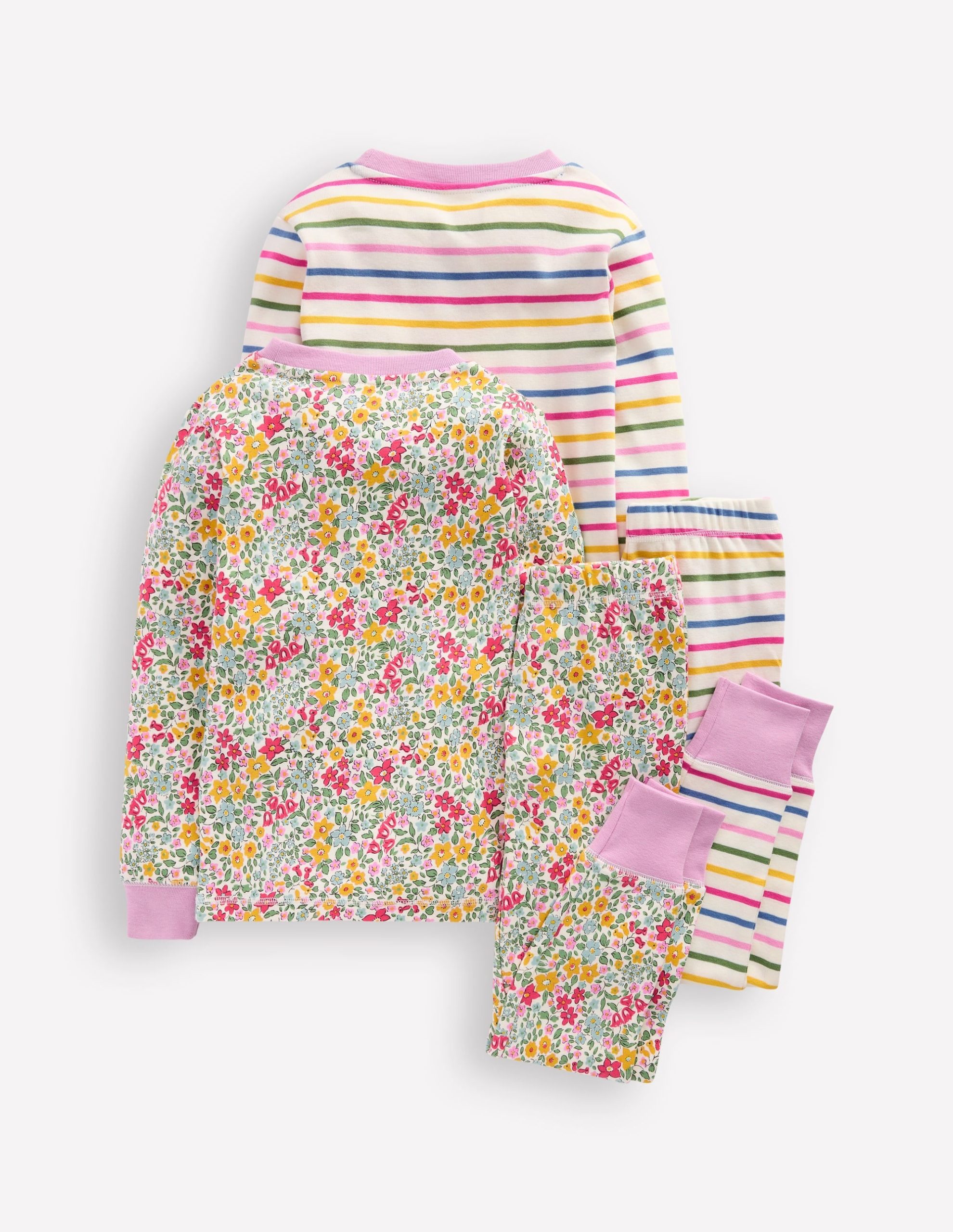 Twin Pack Snug Pajamas-Ceylon Flowerbed Multi - Image 2