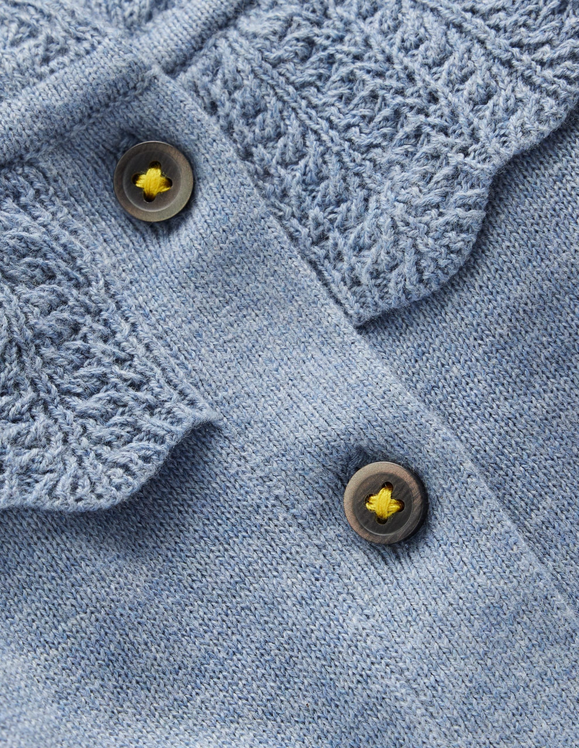 Pretty Ruffle Cardigan-Glacier Blue Marl - Image 3