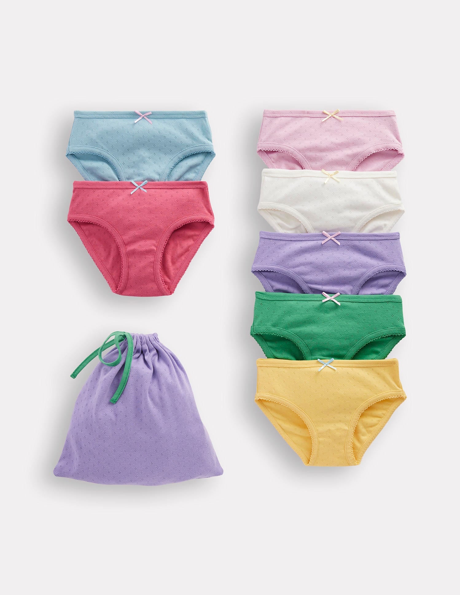7-Pack Pointelle Underwear-Multi Colours