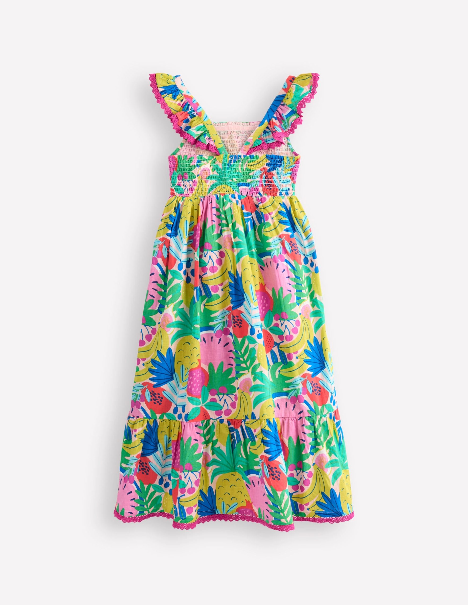 Luella Frill Maxi Sundress-Multi Tropical Fruit - Image 2