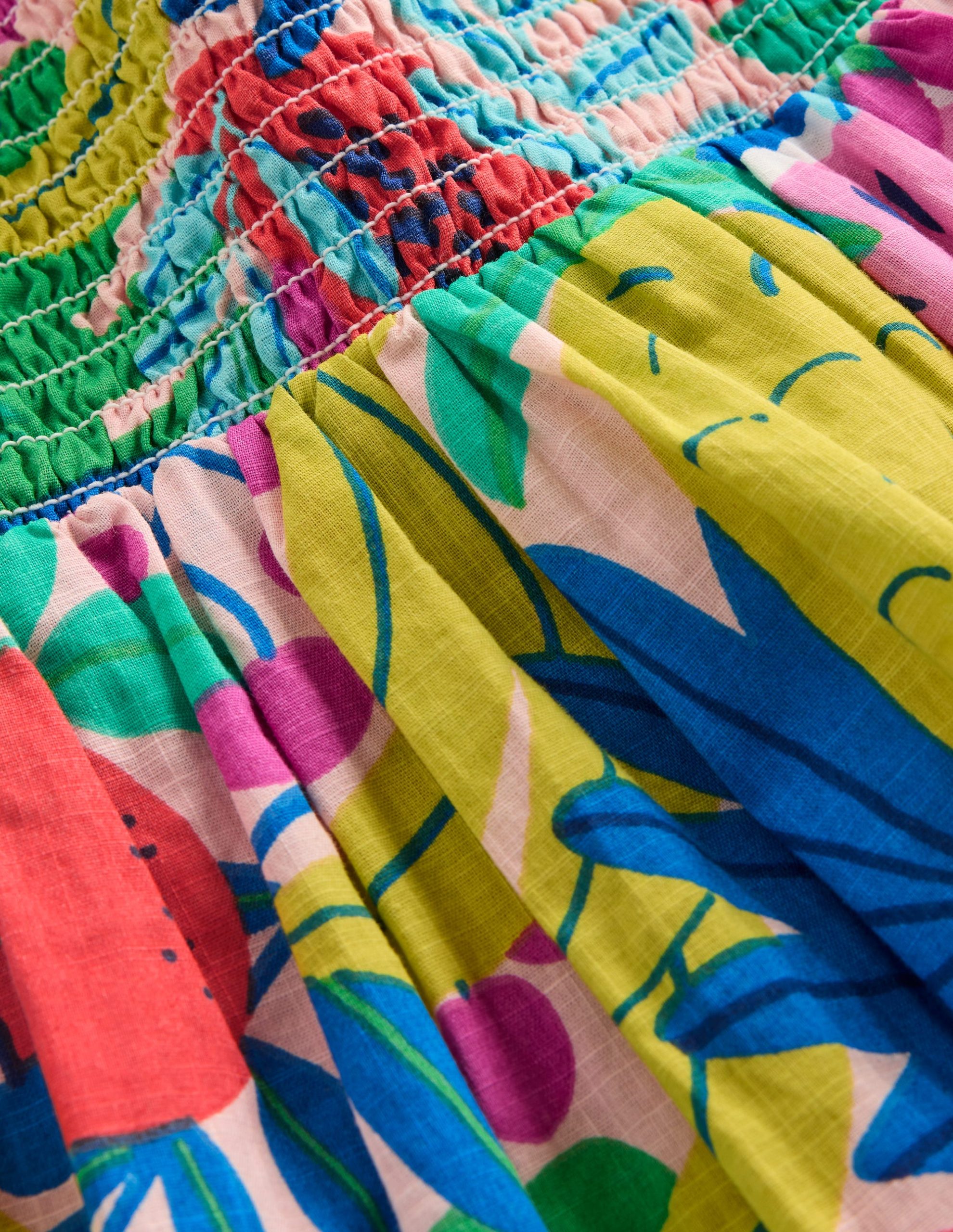 Luella Frill Maxi Sundress-Multi Tropical Fruit - Image 3