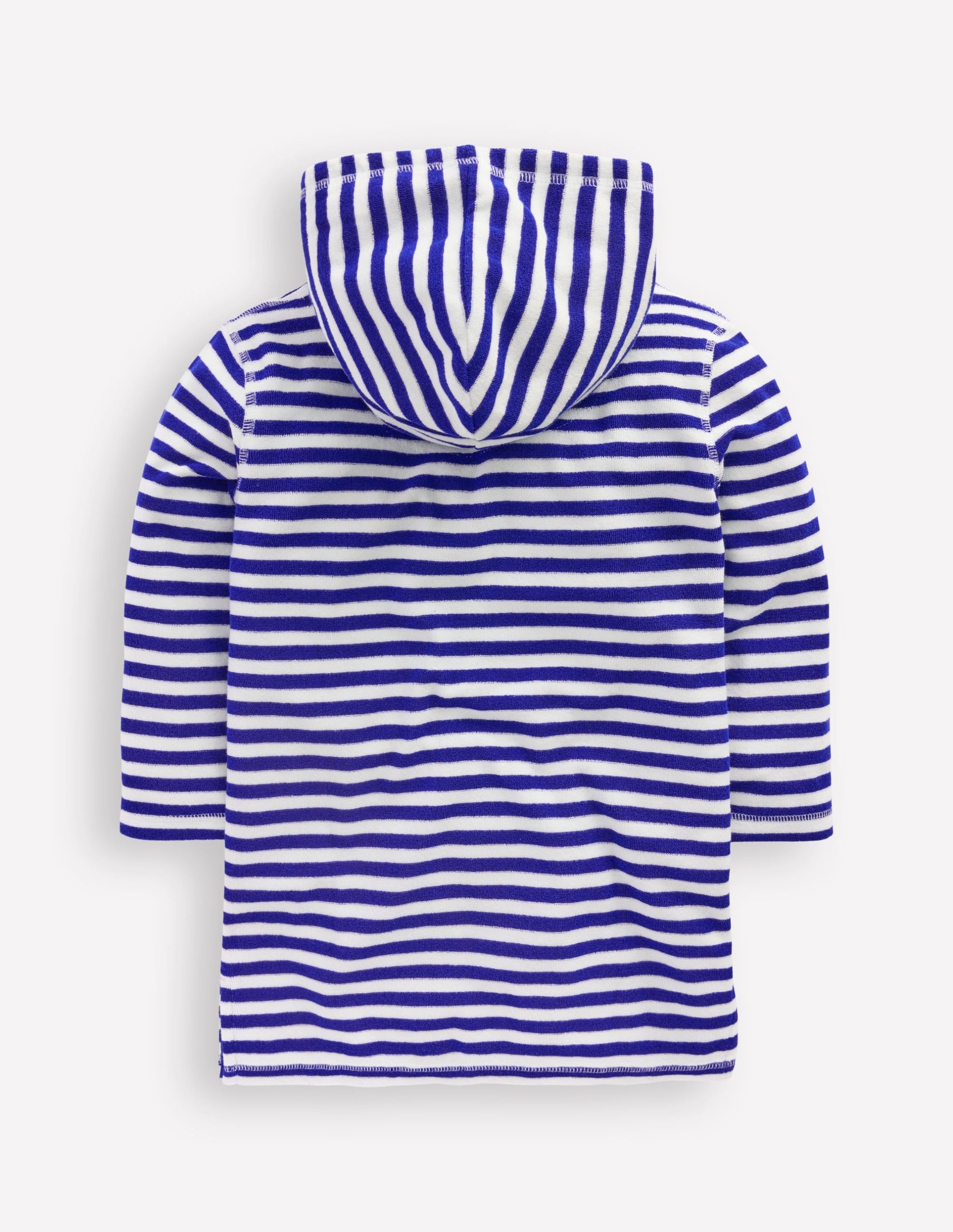 Mara Towelling Throw-On-Bright Blue Fruit Stripe - Image 3