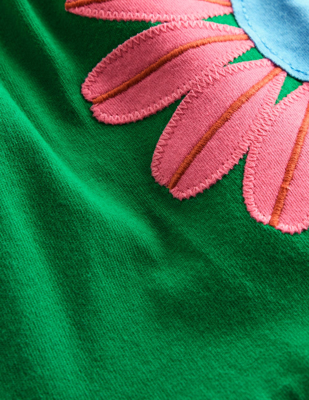 Enola Hotchpotch Jersey Dress-Rich Emerald Flowers - Image 4