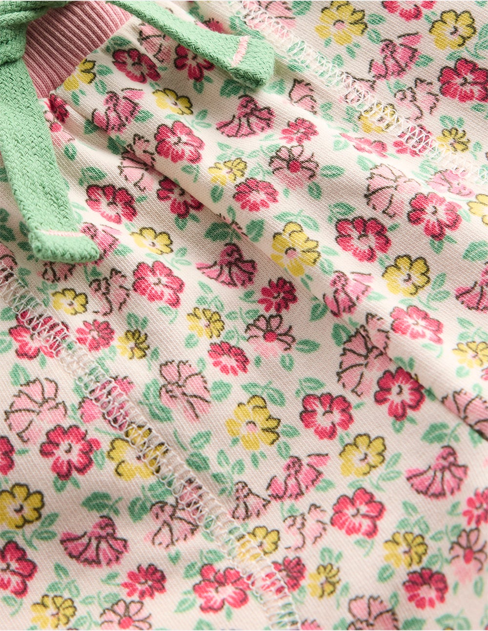 Printed Jersey Shorts-Multi Summer Flowerbed - Image 3