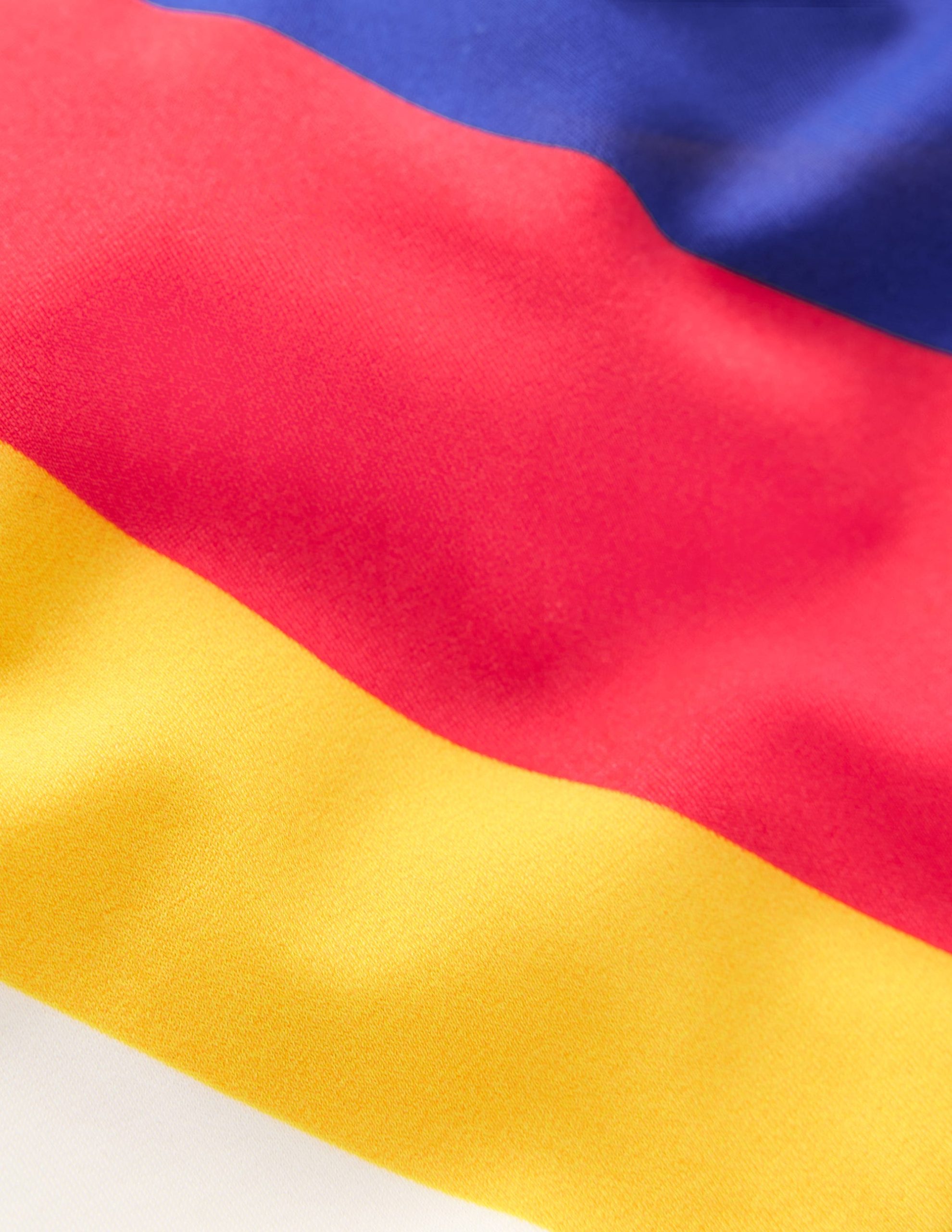 Cross-back Bikini Top-Multi Rainbow Swirl - Image 3