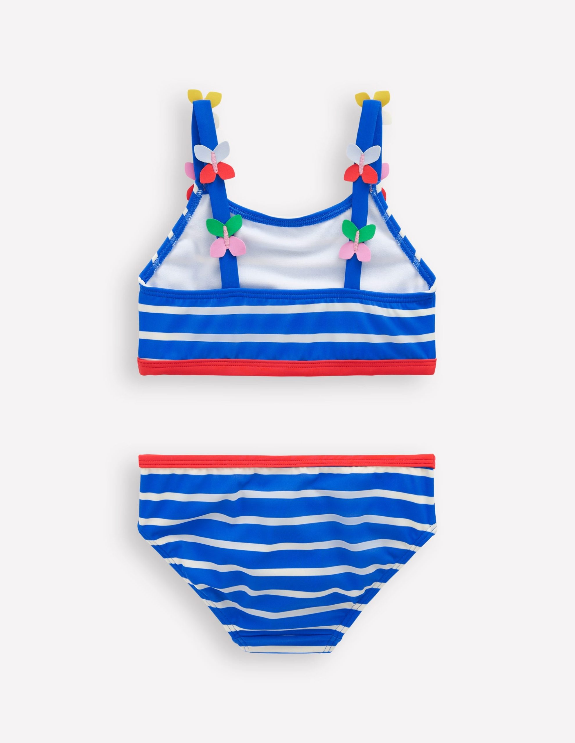 Applique Strap Bikini-Gallery Blue Stripe Butterfly - Image 2